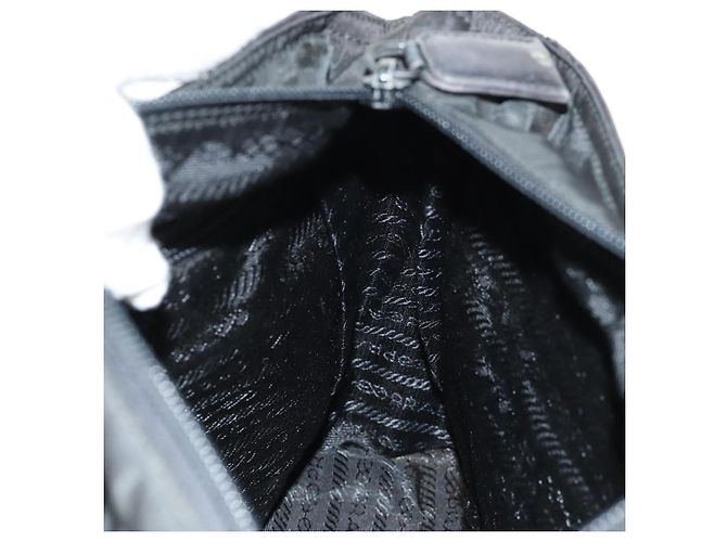 Borsa a Spalla con Catena Prada in Pelle e Nylon Nera Auth ep12271 Nero - vista 23
