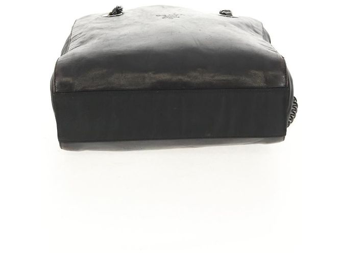 Borsa a Spalla con Catena Prada in Pelle e Nylon Nera Auth ep12271 Nero - vista 7