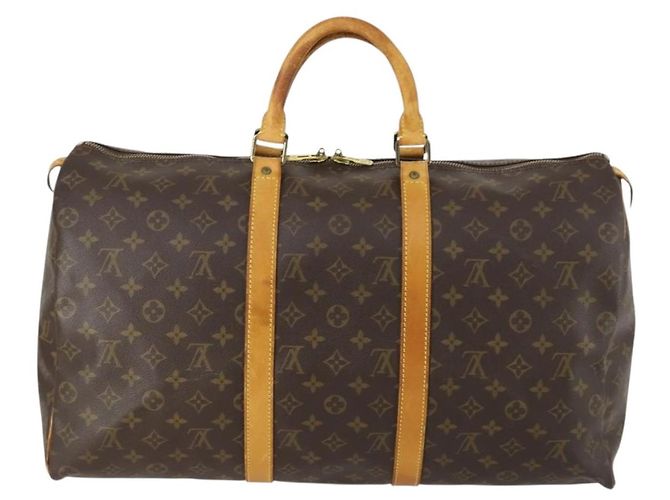 LOUIS VUITTON Borsa Boston Monogram Keepall 50 M41426 LV Auth ep12311 Monogramma - vista 2