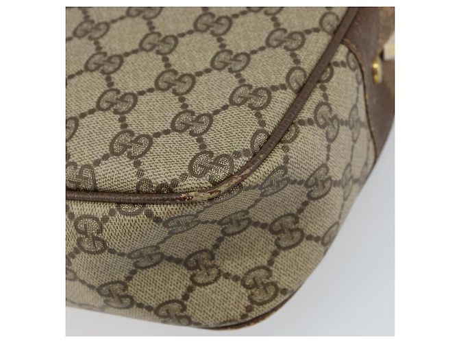 Gucci Borsa a Spalla GG Supreme PVC Beige Oro Auth ep12302 D'oro - vista 16