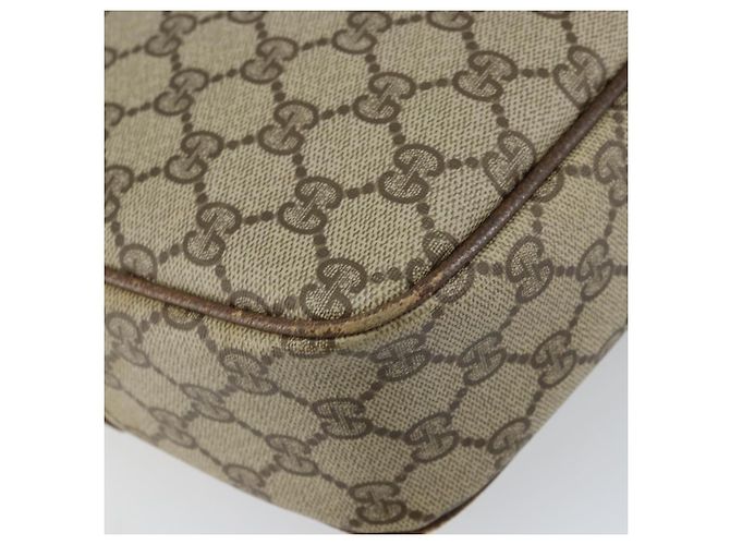 Gucci Borsa a Spalla GG Supreme PVC Beige Oro Auth ep12302 D'oro - vista 17