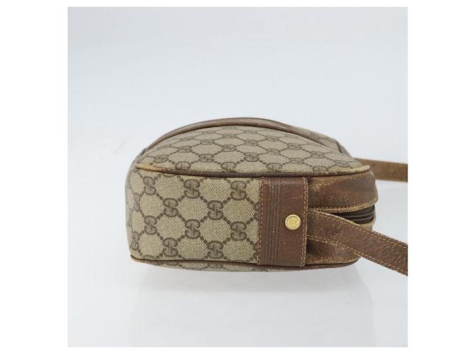 Gucci Borsa a Spalla GG Supreme PVC Beige Oro Auth ep12302 D'oro - vista 3
