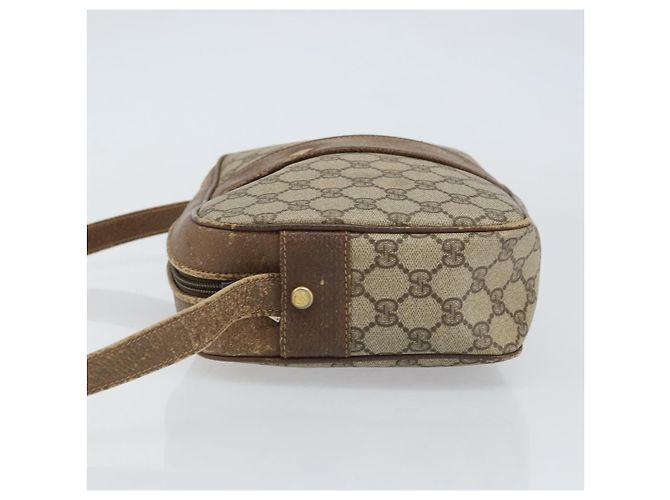 Gucci Borsa a Spalla GG Supreme PVC Beige Oro Auth ep12302 D'oro - vista 4