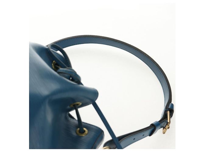 Noe LOUIS VUITTON Epi Petit Noé Borsa a Spalla Blu M44105 LV Auth SW1860 - vista 14