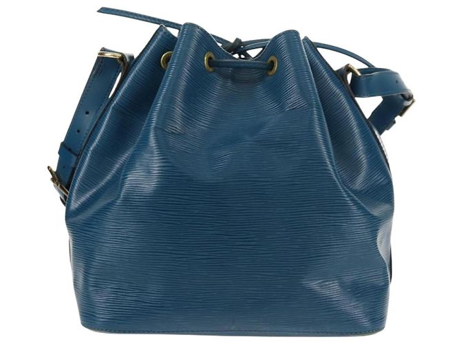 Noe LOUIS VUITTON Epi Petit Noé Borsa a Spalla Blu M44105 LV Auth SW1860 - vista 2