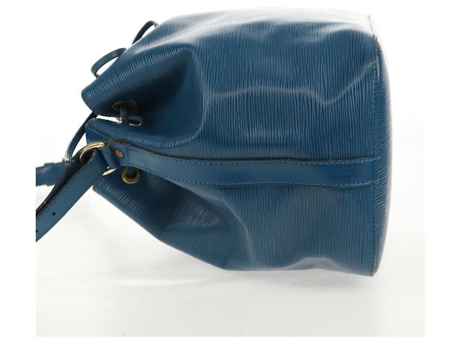 Noe LOUIS VUITTON Epi Petit Noé Borsa a Spalla Blu M44105 LV Auth SW1860 - vista 3