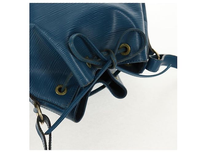 Noe LOUIS VUITTON Epi Petit Noé Borsa a Spalla Blu M44105 LV Auth SW1860 - vista 7