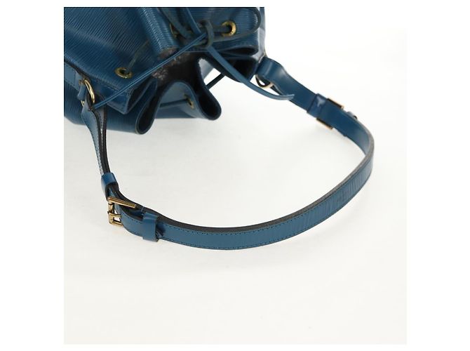 Noe LOUIS VUITTON Epi Petit Noé Borsa a Spalla Blu M44105 LV Auth SW1860 - vista 8