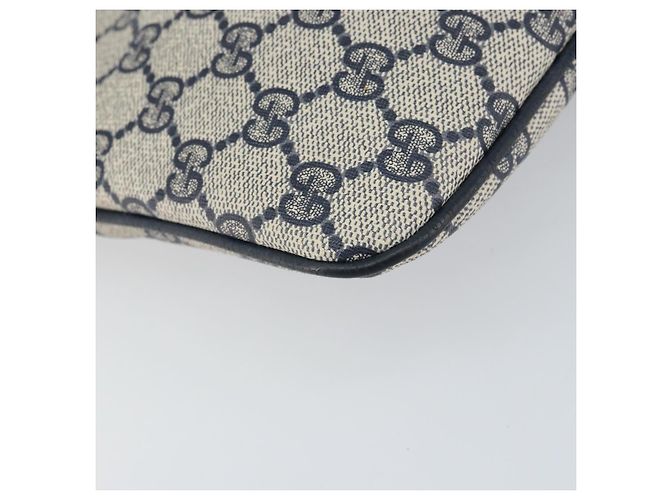Gucci Borsa GG Supreme Sherry Line in PVC Blu Navy Oro Rosso 904 02 047 Auth ep12415 D'oro - vista 15