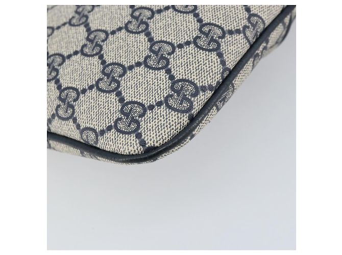 Gucci Borsa GG Supreme Sherry Line in PVC Blu Navy Oro Rosso 904 02 047 Auth ep12415 D'oro - vista 17
