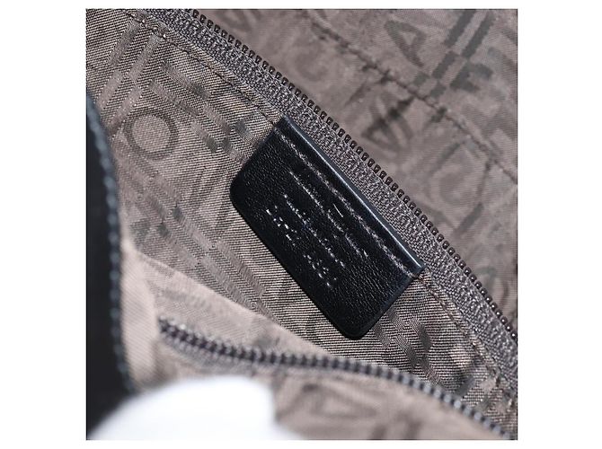Gancini Tote Bag Salvatore Ferragamo Emaille Schwarz Silber Auth BA8785 - Ansicht 12