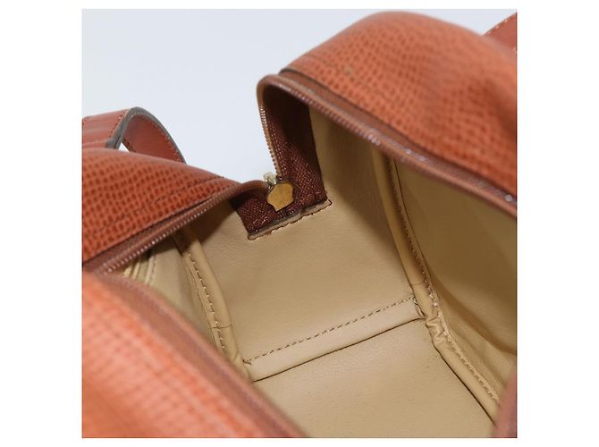 Bolsa de mão Christian Dior em couro 2 em 1 marrom dourado Auth ep12219 - vista 20