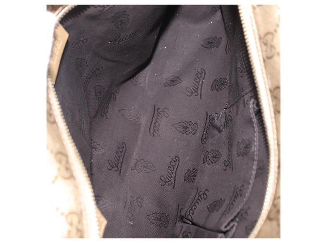 GUCCI GG Implementierung Tote Bag PVC Gold 211138 Auth 156414 Golden - Ansicht 11