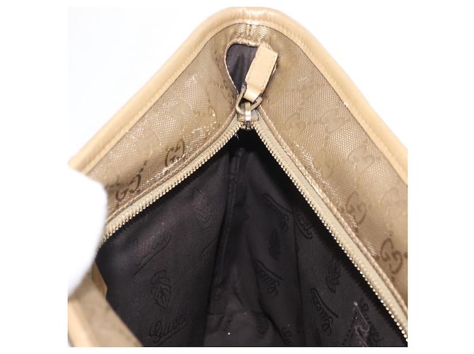 GUCCI GG Implementierung Tote Bag PVC Gold 211138 Auth 156414 Golden - Ansicht 19