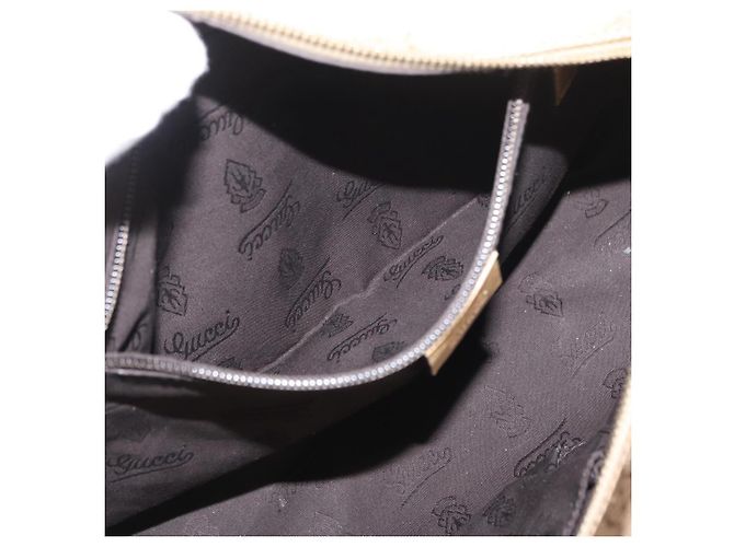 GUCCI GG Implementierung Tote Bag PVC Gold 211138 Auth 156414 Golden - Ansicht 22