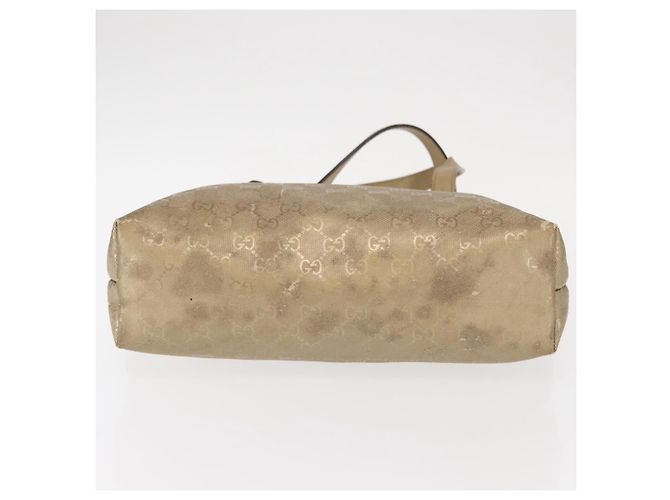 GUCCI GG Implementierung Tote Bag PVC Gold 211138 Auth 156414 Golden - Ansicht 5