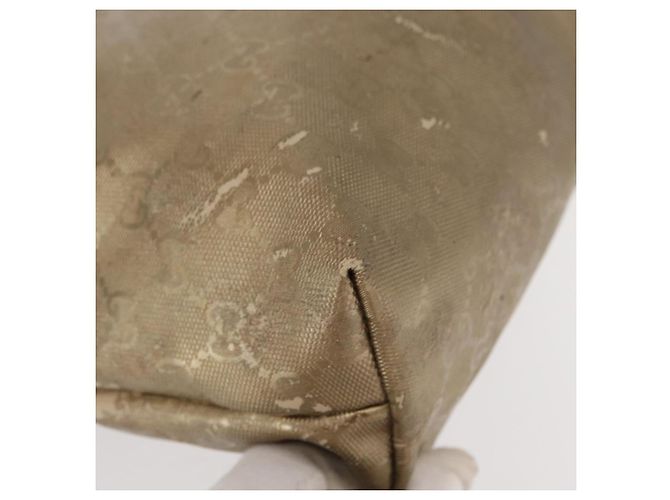 GUCCI GG Implementierung Tote Bag PVC Gold 211138 Auth 156414 Golden - Ansicht 9