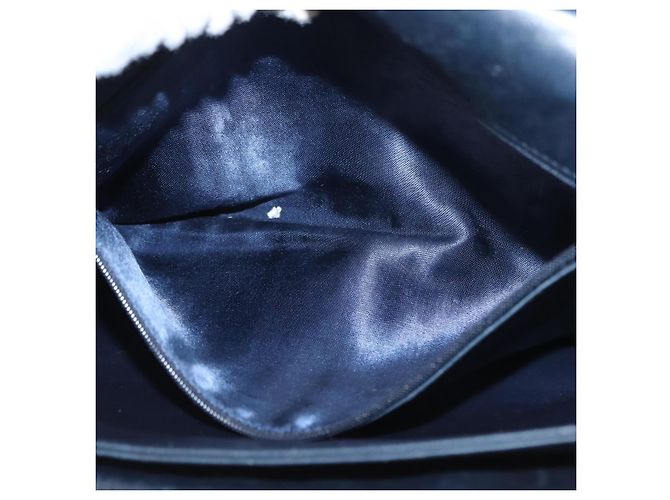 BALLY Borsa a Spalla a Catena Pelle Blu Navy Oro Auth 156485 D'oro - vista 22