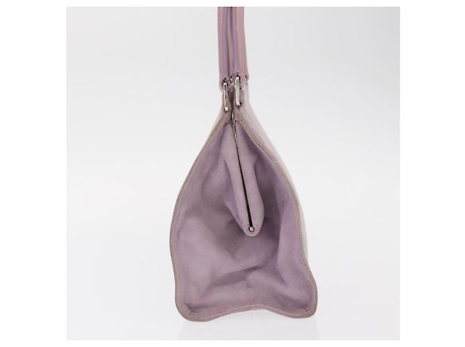 PRADA Borsa a Mano Camoscio Viola Argento Auth gh1452 Porpora - vista 4