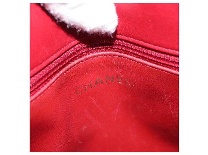 CHANEL Borsa a Spalla Matelassé in Pelle di Agnello Rossa Oro CC Auth BA9195 Rosso D'oro - vista 18