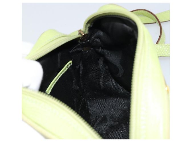 Borsa a Spalla Vala in Pelle Embossata Verde Oro Auth BA8918 di Salvatore Ferragamo D'oro - vista 18