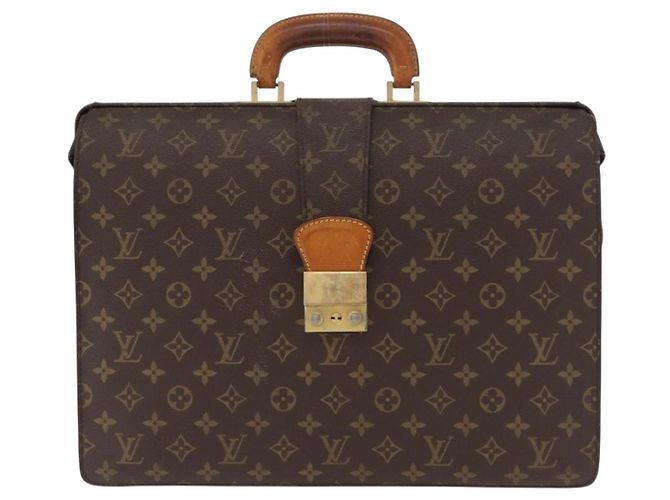 LOUIS VUITTON Serviette Fermoir Monogram Borsa Business Vintage M53305 Auth am9816 Monogramma - vista 13