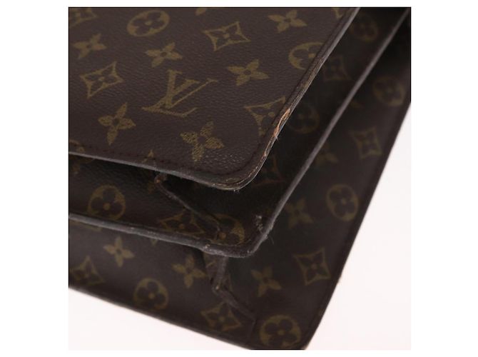 LOUIS VUITTON Serviette Fermoir Monogram Borsa Business Vintage M53305 Auth am9816 Monogramma - vista 15
