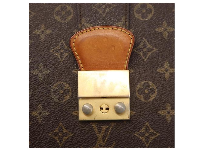 LOUIS VUITTON Serviette Fermoir Monogram Borsa Business Vintage M53305 Auth am9816 Monogramma - vista 18