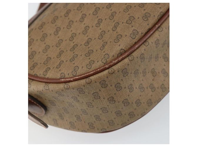 Gucci Borsa a Spalla Micro GG Supreme PVC Beige Oro 001 115 4001 Auth ep12296 D'oro - vista 15