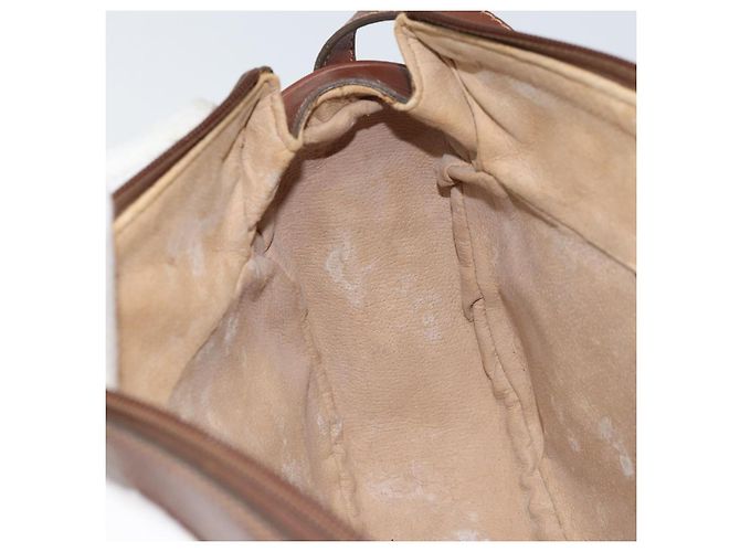 Gucci Borsa a Spalla Micro GG Supreme PVC Beige Oro 001 115 4001 Auth ep12296 D'oro - vista 20