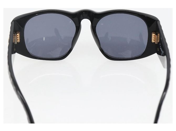 Gafas de sol CHANEL de plástico Negro CC Auth 156144 - vista 8
