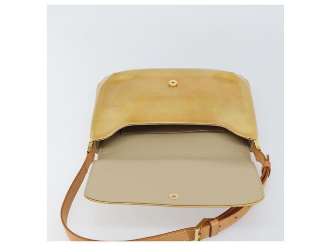 LOUIS VUITTON Borsa Thompson Street Monogram Vernis Beige M91301 LV Auth gh1403 - vista 10