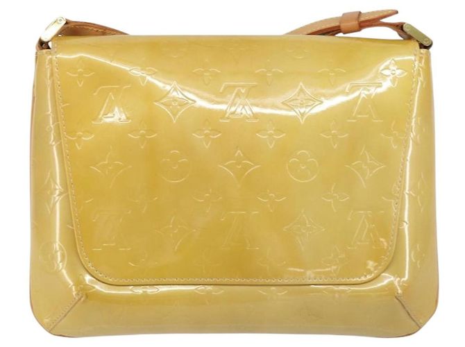 LOUIS VUITTON Borsa Thompson Street Monogram Vernis Beige M91301 LV Auth gh1403 - vista 2