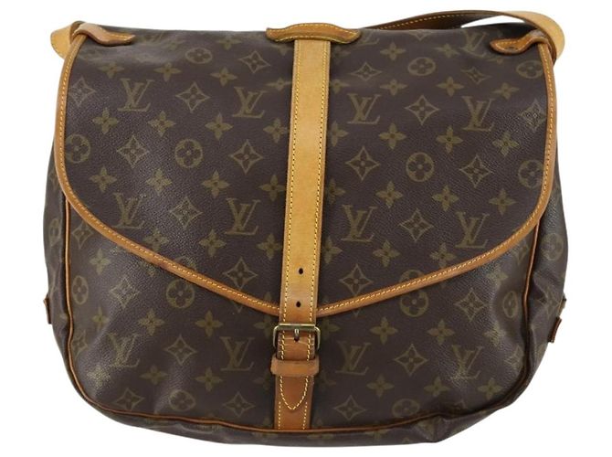 LOUIS VUITTON Borsa a Spalla Monogram Saumur 35 M42254 LV Auth 155140 Monogramma - vista 13