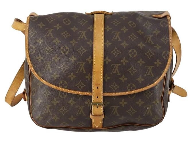 LOUIS VUITTON Borsa a Spalla Monogram Saumur 35 M42254 LV Auth 155140 Monogramma - vista 2