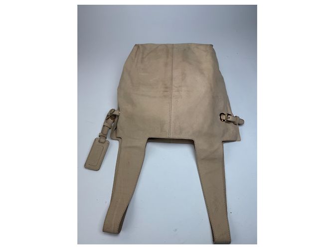 Vintage Givenchy Wildleder Tote Bag beige - Ansicht 11