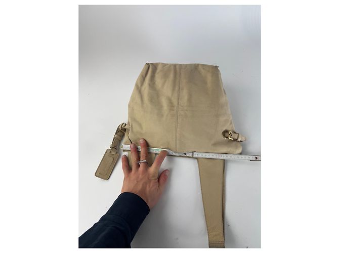 Vintage Givenchy Wildleder Tote Bag beige - Ansicht 12
