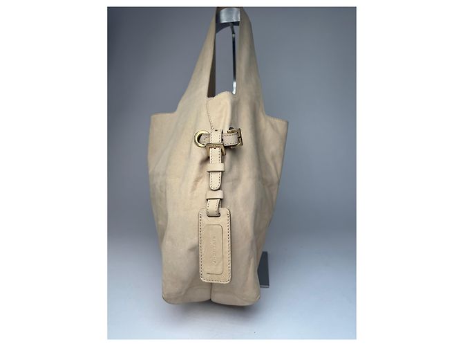 Vintage Givenchy Wildleder Tote Bag beige - Ansicht 2