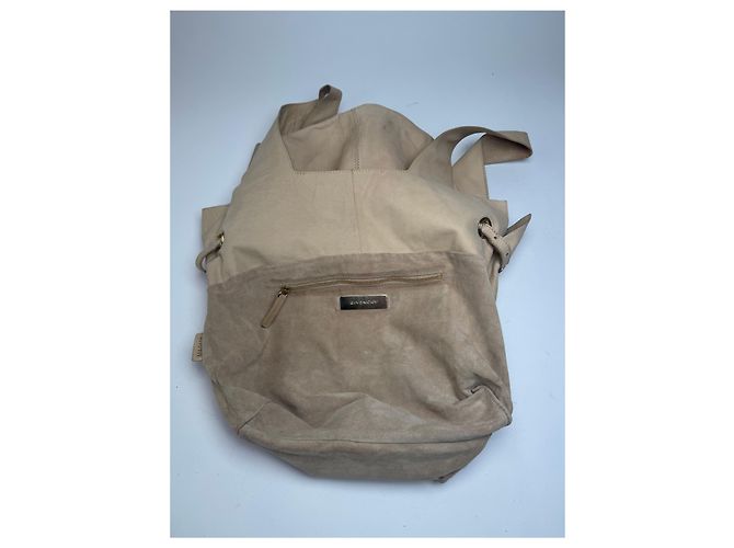 Vintage Givenchy Wildleder Tote Bag beige - Ansicht 4