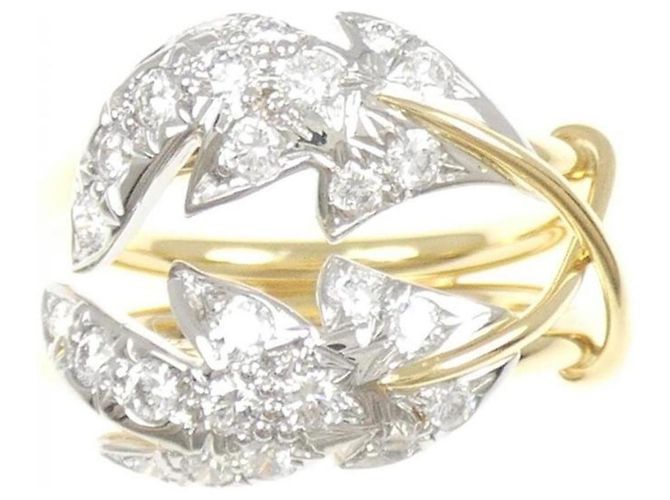Tiffany & Co Anello Tiffany Two Leaves D'oro - vista 2