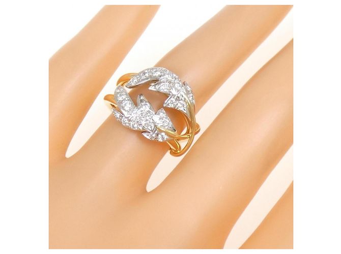 Tiffany & Co Anello Tiffany Two Leaves D'oro - vista 5