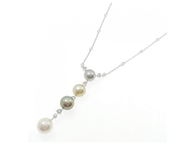 Collana di Perle in Oro Bianco 18K Cartier D'oro - vista 2