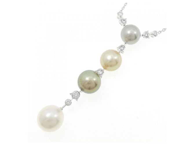 Collana di Perle in Oro Bianco 18K Cartier D'oro - vista 3