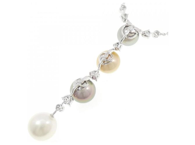 Collana di Perle in Oro Bianco 18K Cartier D'oro - vista 5