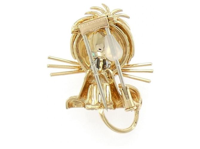 Brosche mit farbigen Steinen Van Cleef & Arpels Golden - Ansicht 3