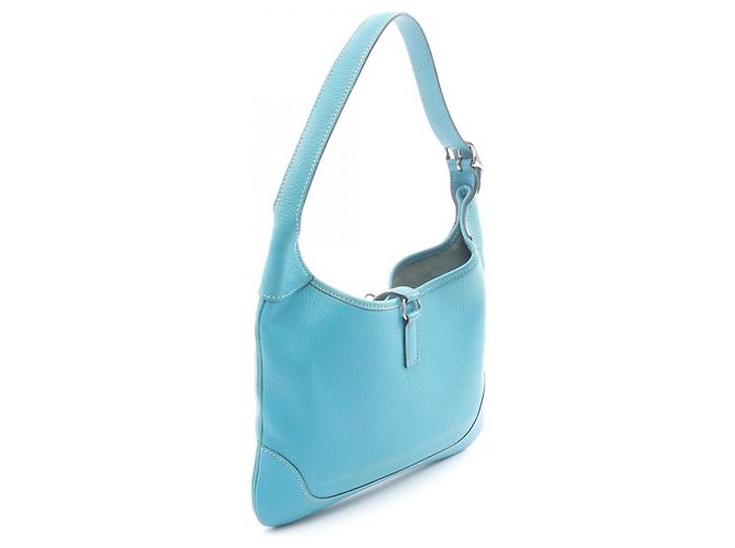 Borsa a Spalla Hermès Trim 24 Blu - vista 2