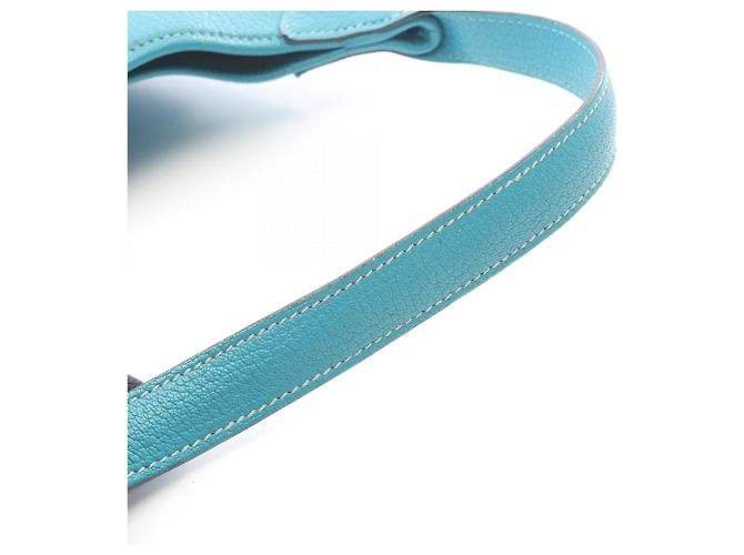 Borsa a Spalla Hermès Trim 24 Blu - vista 9