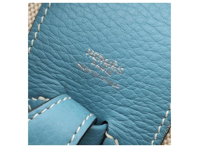 Borsa Intercity Hermès Blu Crudo - vista 4