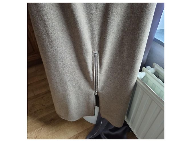 Autre Marque Hache Wollkleid Hellbraun - Ansicht 3