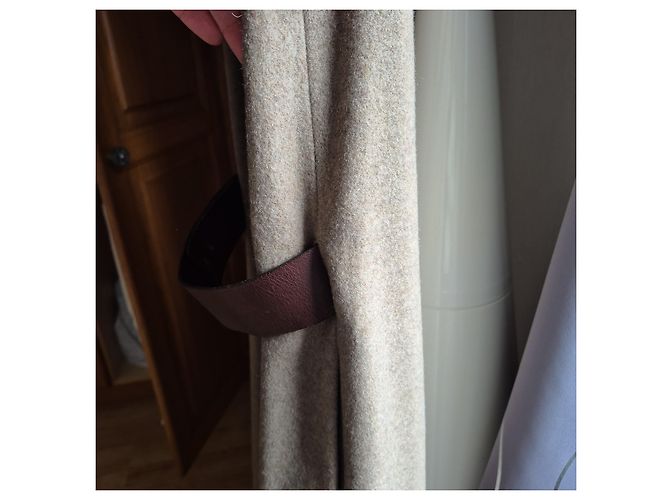 Autre Marque Hache Wollkleid Hellbraun - Ansicht 9
